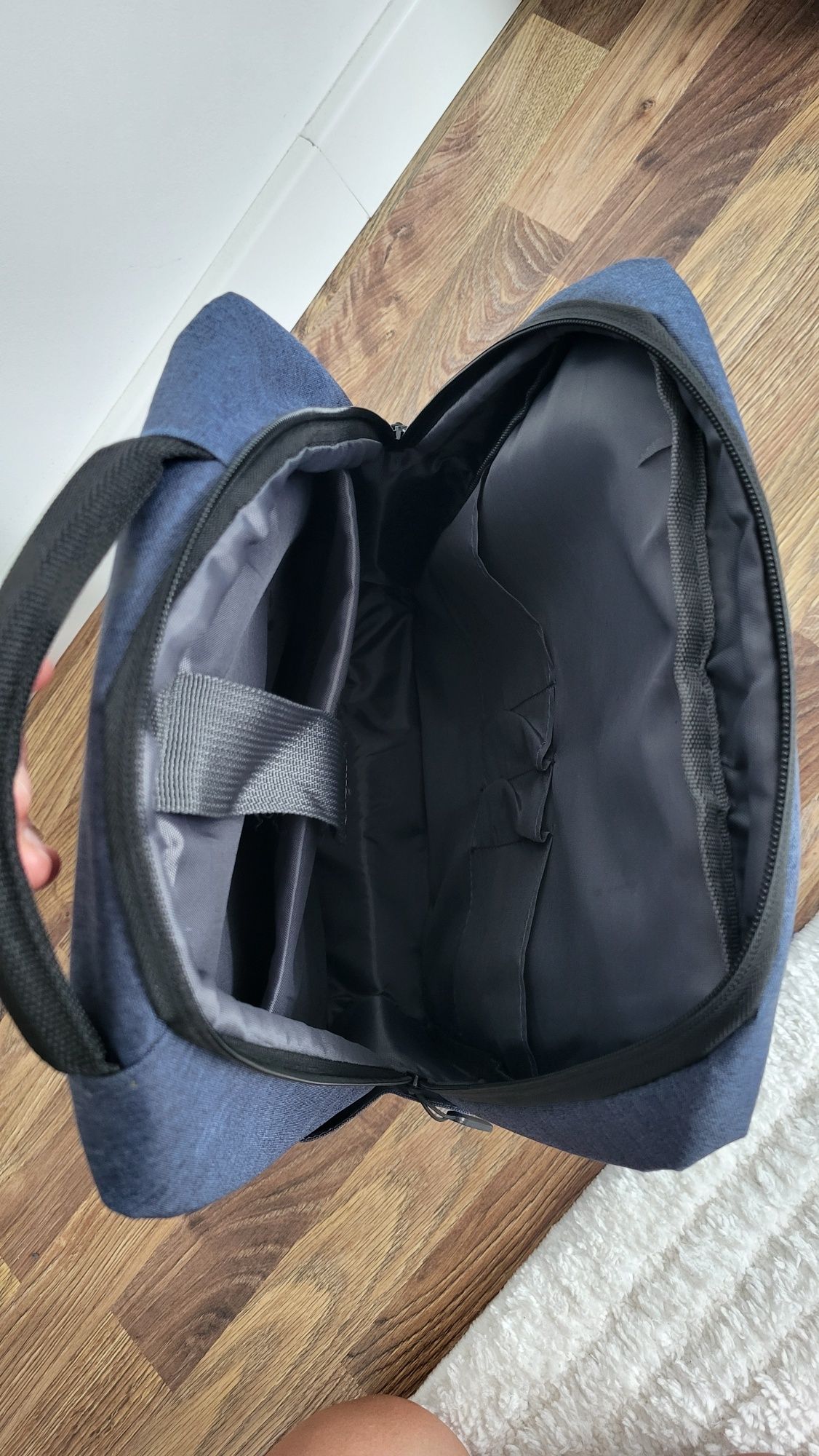 Plecak Techbite na laptopa niebieski a'la jeans
