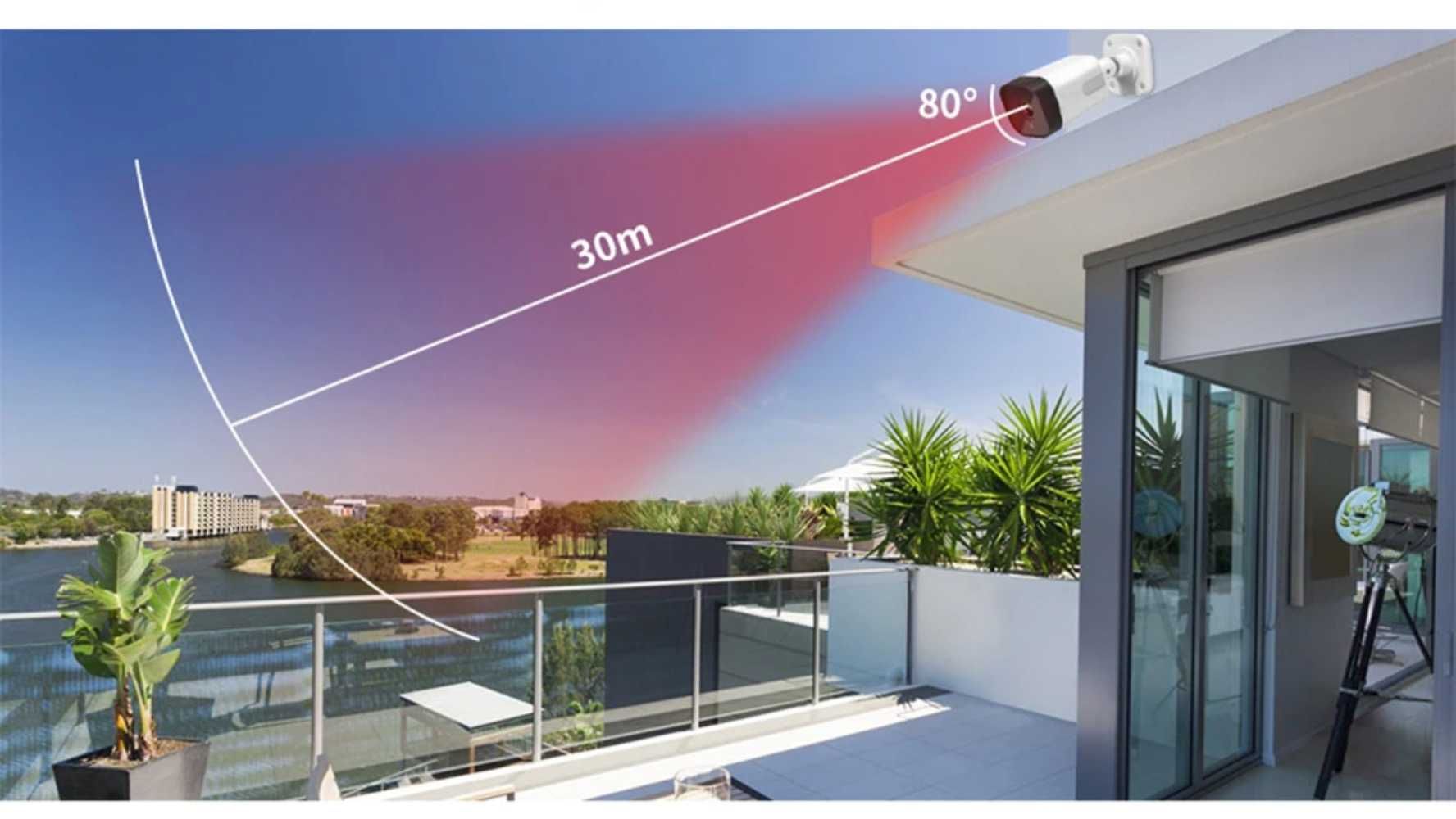 NVR 8CH ∎ Câmaras 5MP ∎ PoE ∎ Áudio ∎ Visão Noturna