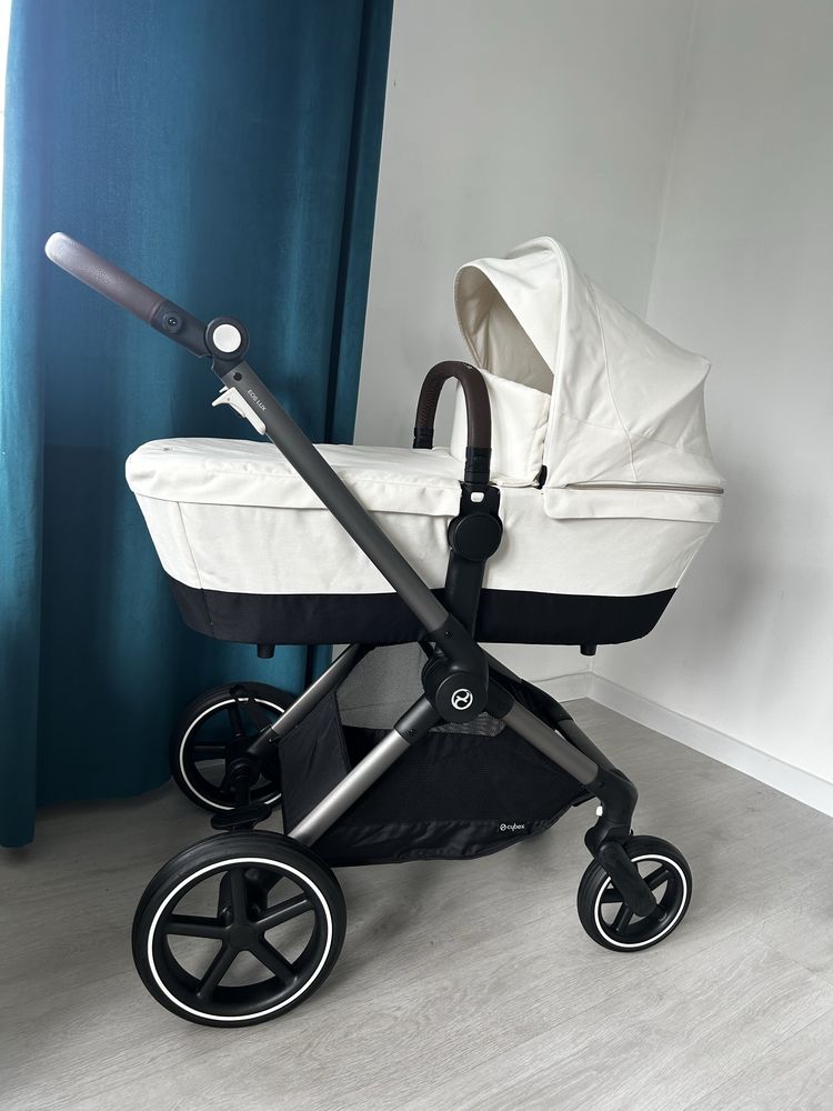 Cybex Eos lux Seashell beige 2w1 + adaptery