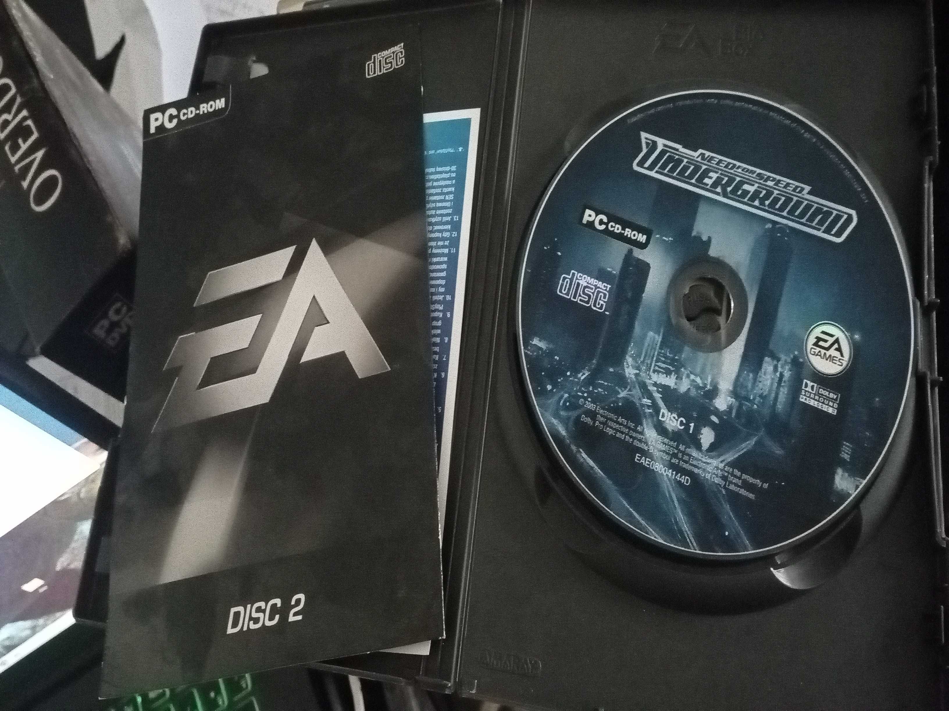 NFS underground 1 2 most wanted kolekcja gier pc