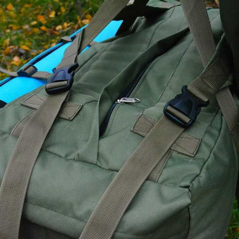 Військова сумка/баул - рюкзак 65л (Oxford 800D PU) Оливкова