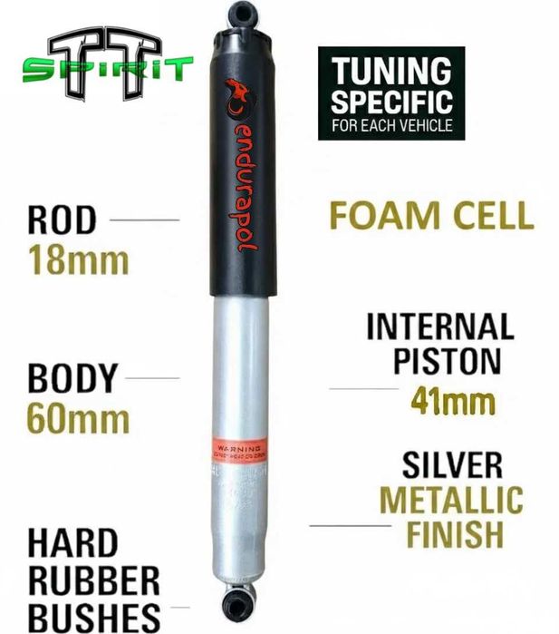 Amortecedor endurapol Foam Cell Nissan Patrol 160 (88 a 98) +5cm