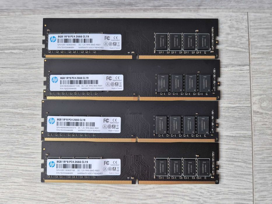 пам'ять DDR4 32GB Kit (4x8) 2666MHz HP. Trade-in