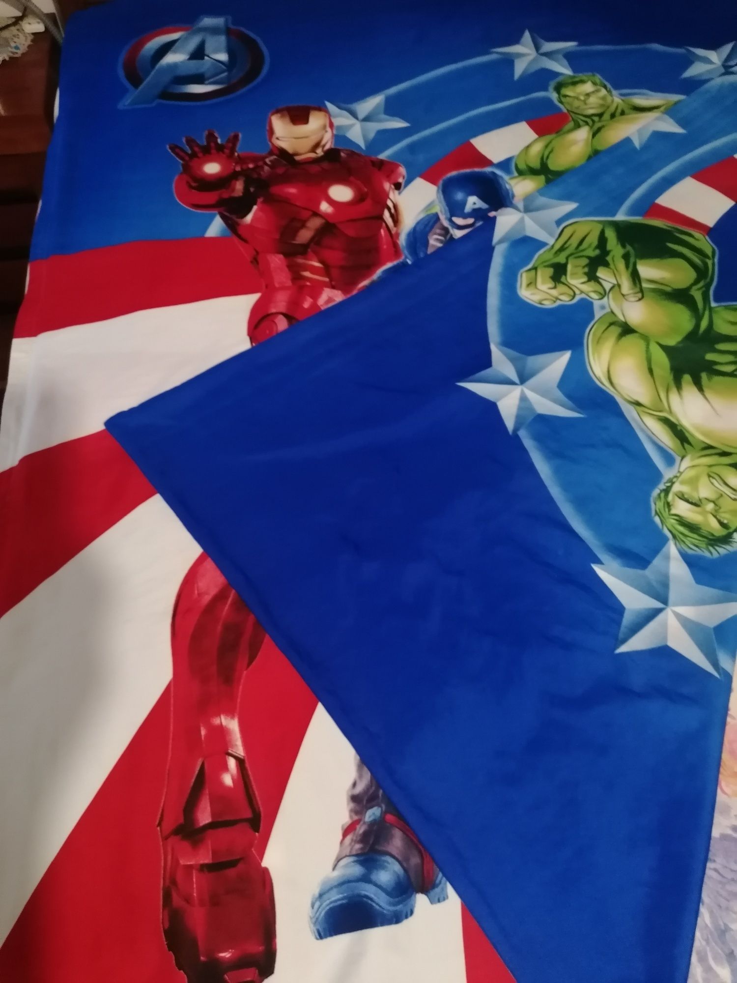 Capa de edredão do herói da Marvel Capitão América