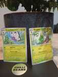 2 Cartas Pokémon Metapod #11 e Butterfree #12