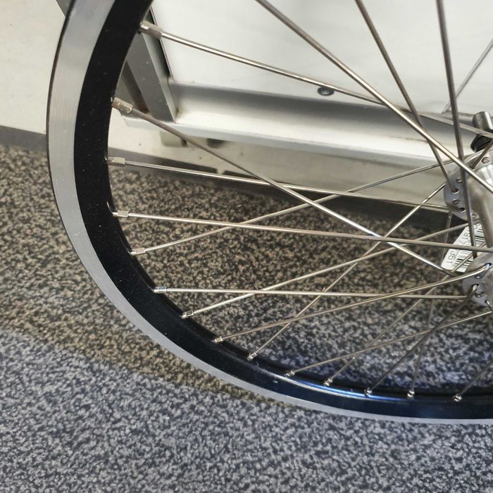 Koło rowerowe tył 20 cali na wolnobieg srebrne