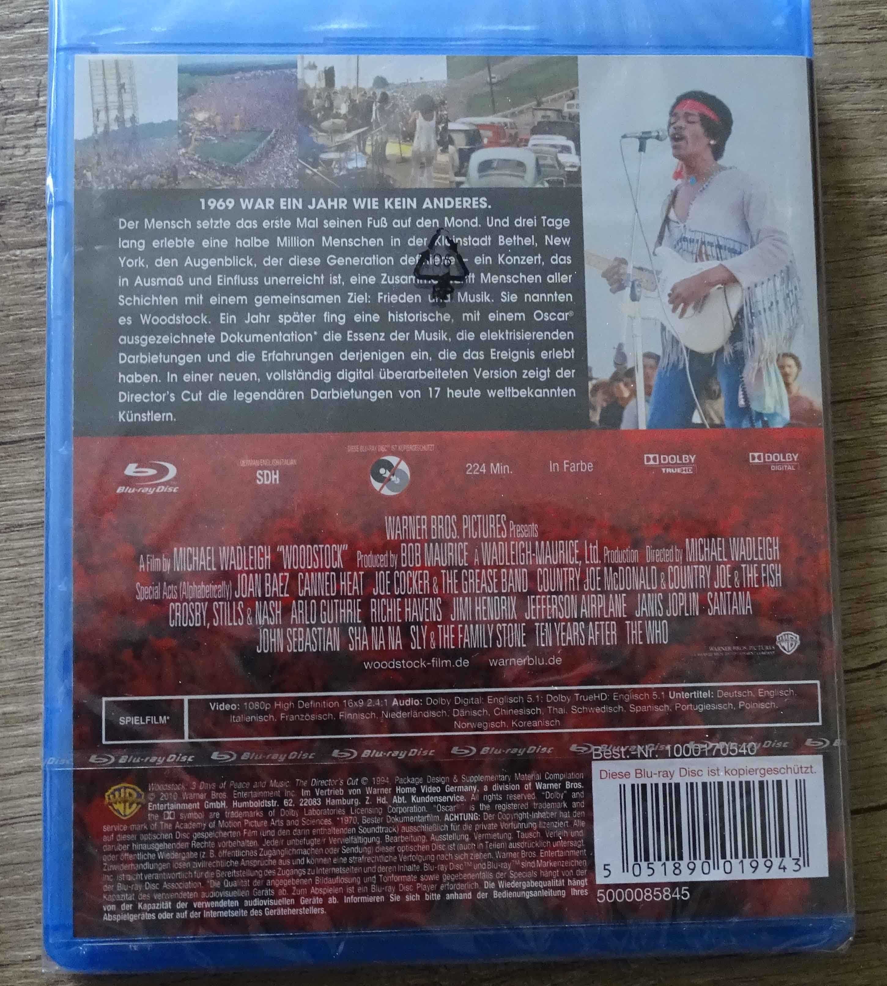 Woodstock Blu-ray nowy, folia