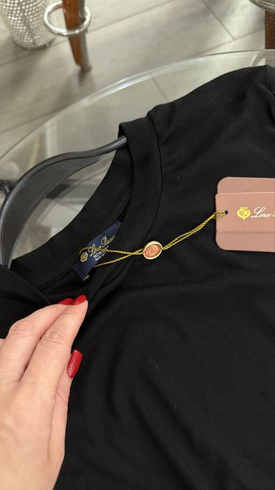 Черный трикотажный лонгслив Loro piana