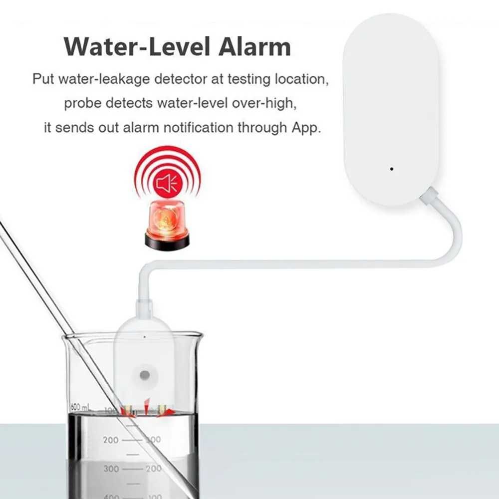 Czujnik zalania wody ZigBee 3.0 TUYA CR2032 sensor Home Assistant