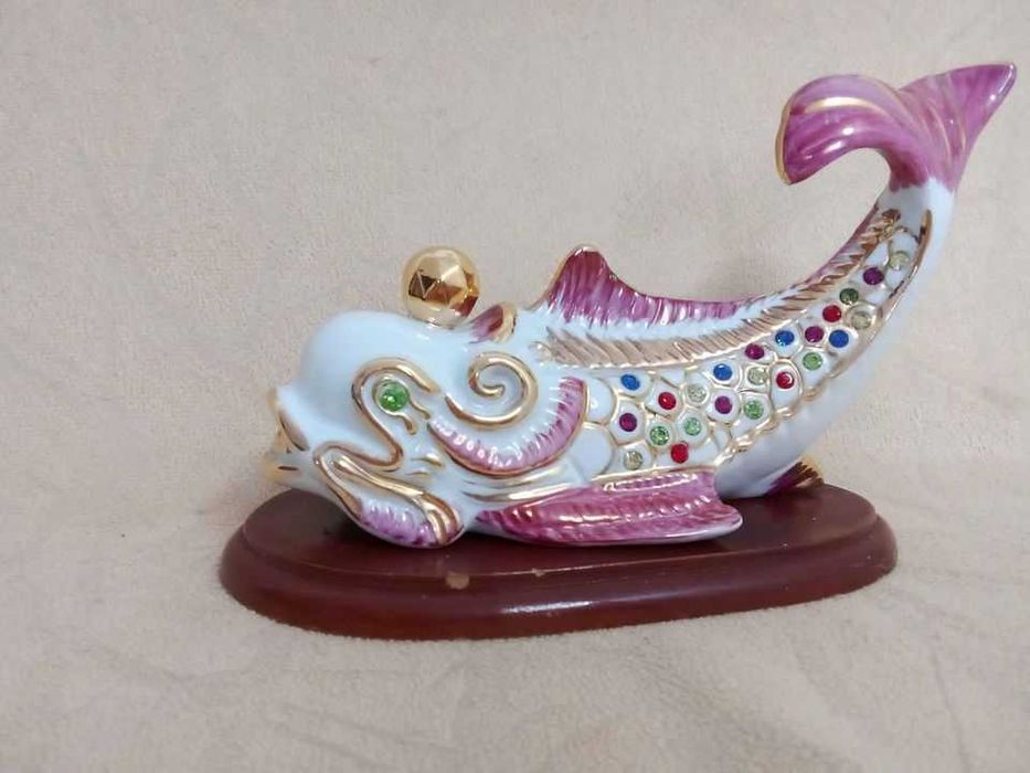 Peixe Porcelana Decorativo