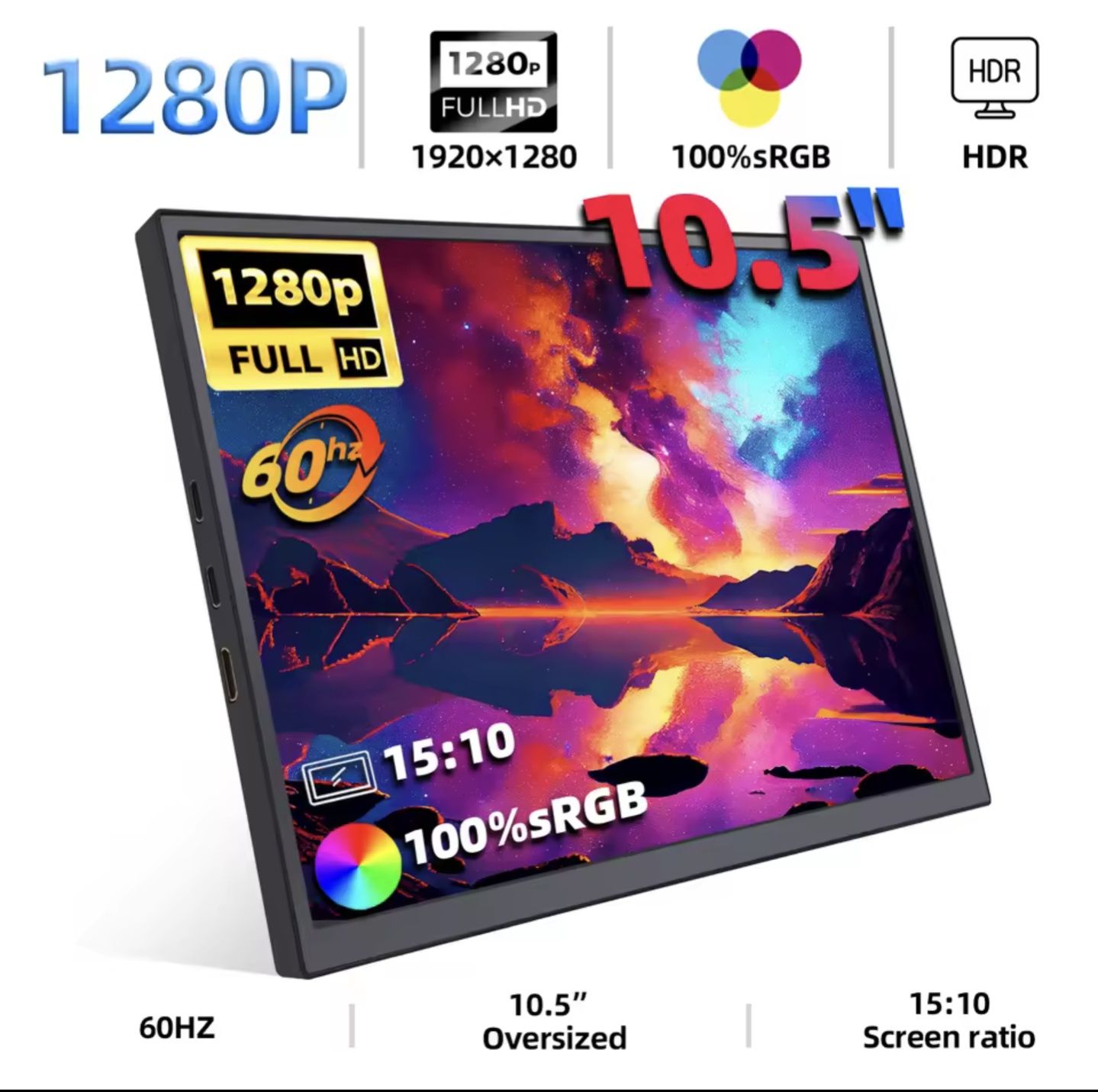 Портативний монітор 10,5" Zsus