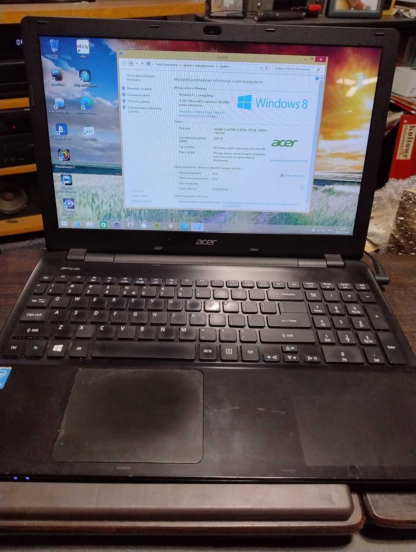 Acer Aspire E5-571 15,6" i3-4030U 8GB RAM 480GB SSD - Promocja !!!