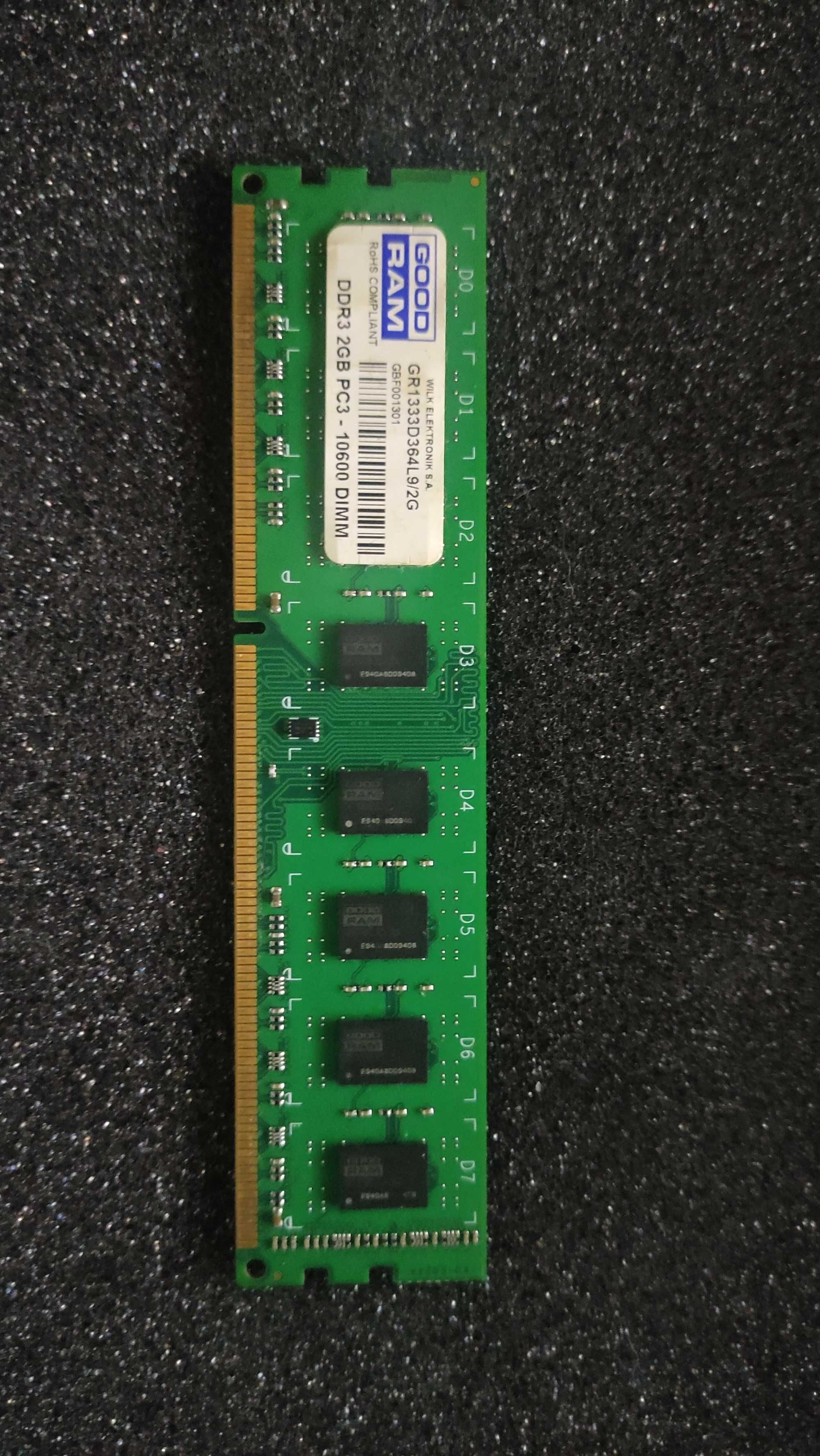 Оперативна память GOODRAM 2 GB DDR3 1333 MHz (GR1333D364L9/2G)