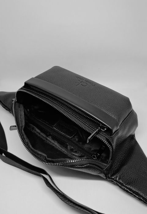 Чоловіча бананка шкіряна сумка кельвін | Мужская бананка кельвин сумка