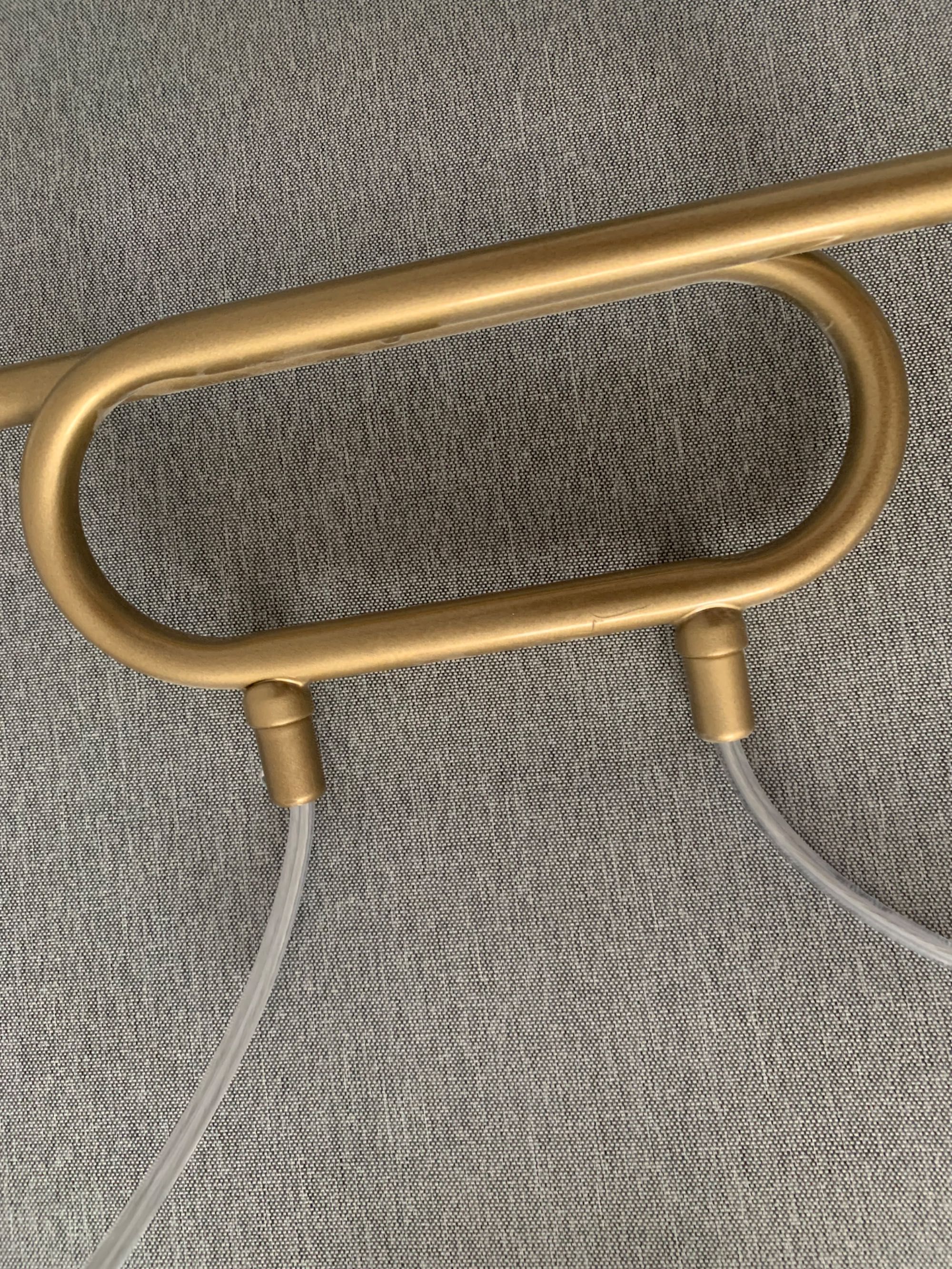Złota Lampa Wisząca Nowoczesna Białe Szklane Kule TES 2 33632 SIGMA