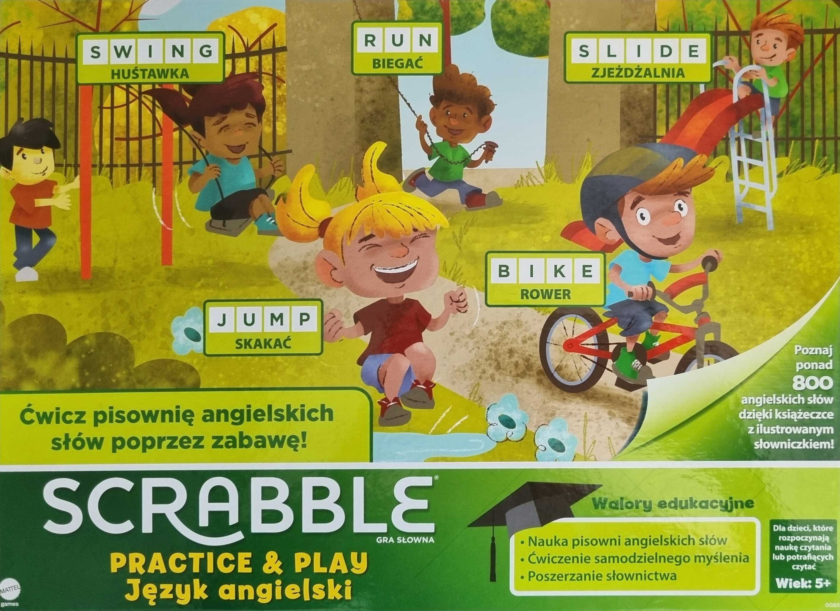 Scrabble Practice&Play +2 Gratisy! "Poznaj zawody"+Zwierzaki z FunPaki
