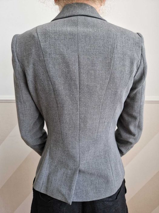 Szary żakiet Bershka rozm S, 165cm