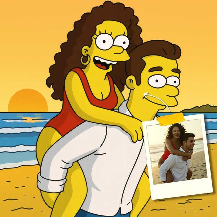 Портрети у стилі Сімпсонів Дісней Pixar Аніме Подарунок на свят Наруто