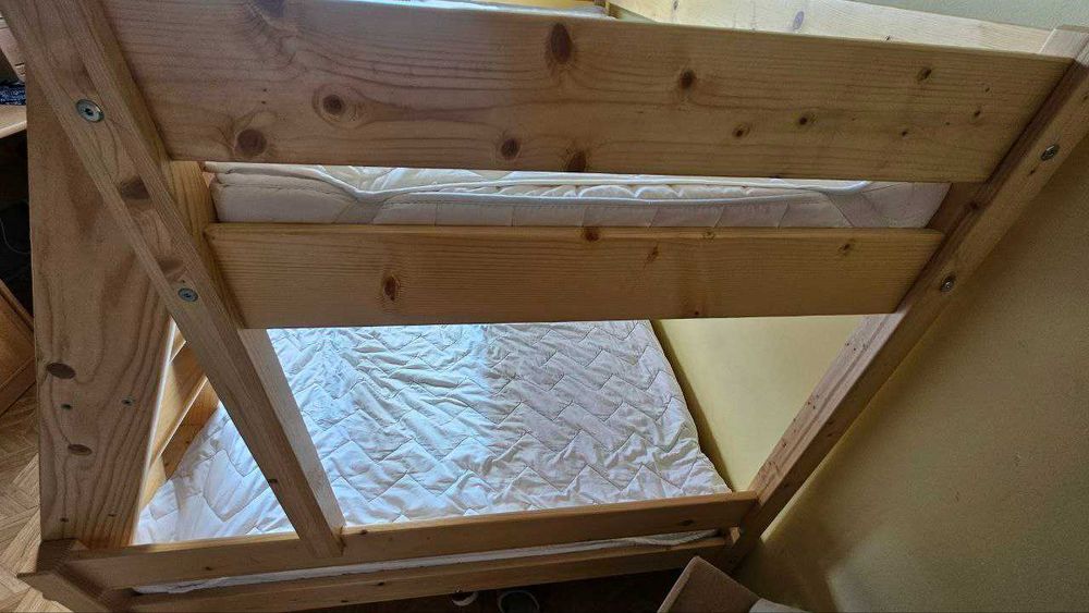 Łóżko piętrowe  VESTERVIG 80/120x200 naturalny