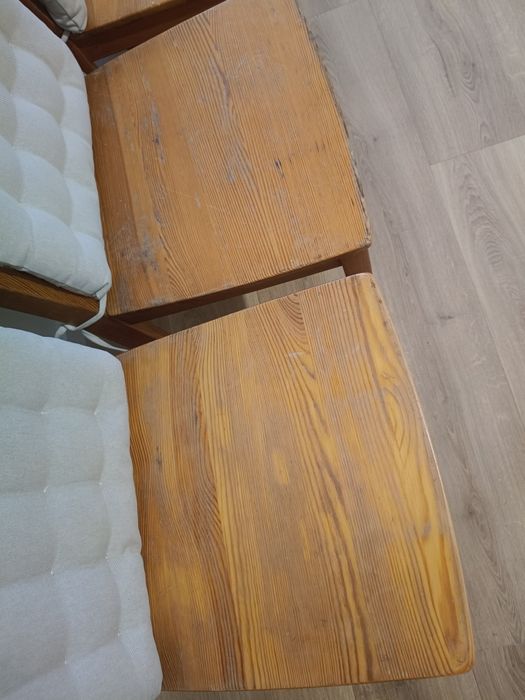 Solidne krzesła drewniane do renowacji 4 sztuki