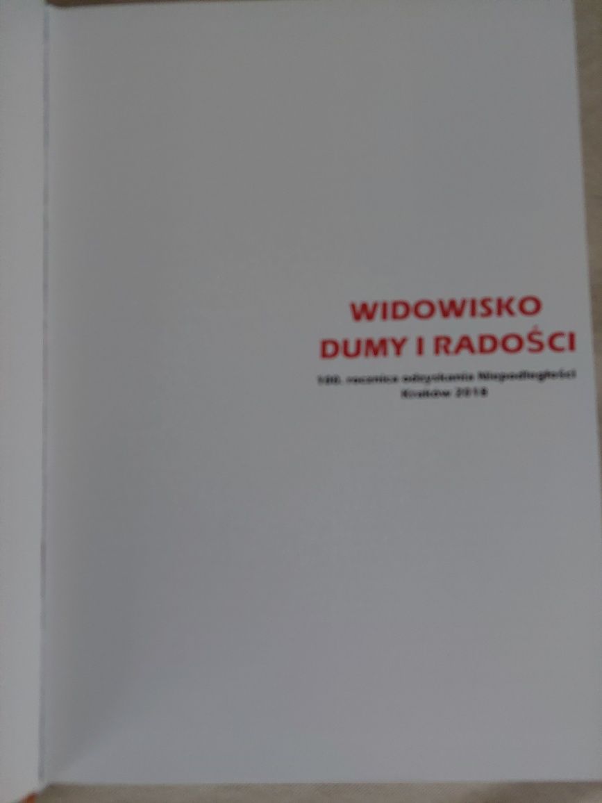 Książka pt."Widowisko Dumy i radości"