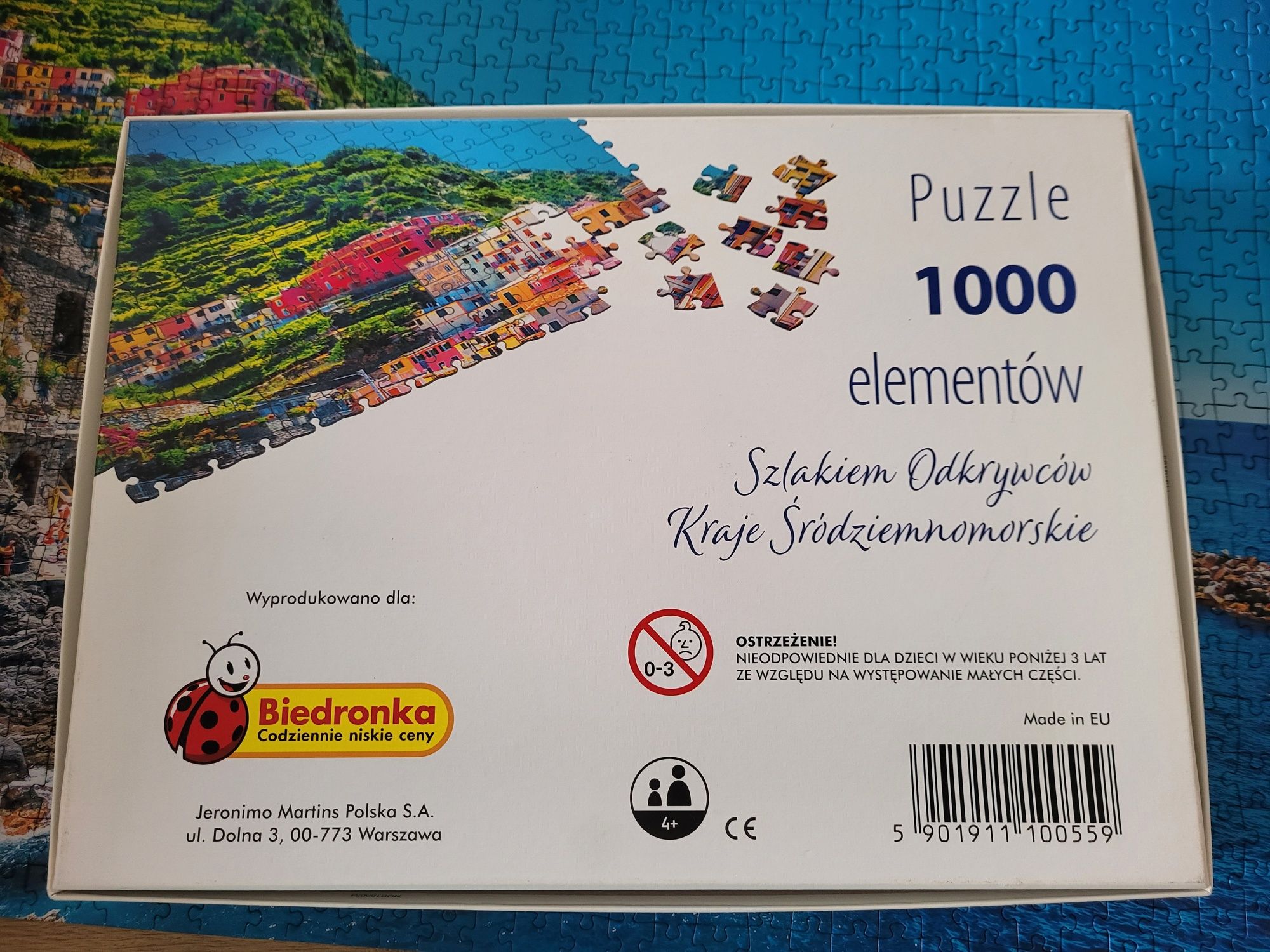 Puzzle 1000 elementów kompletne