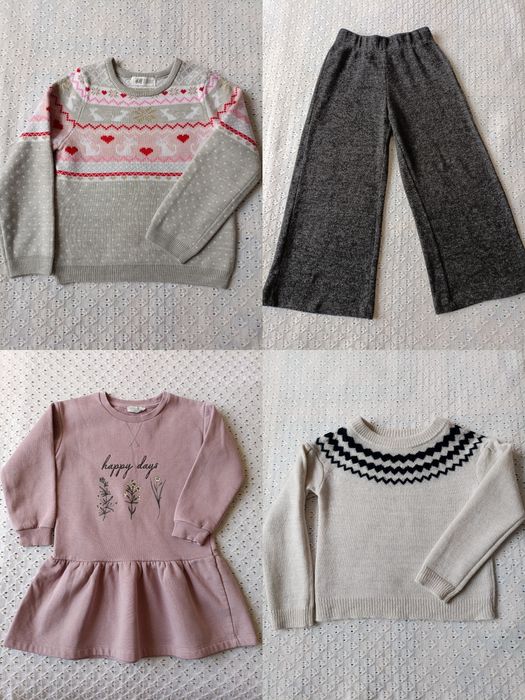 Теплий светрик сукня на флісі штани Zara кофта зимова плаття світшот