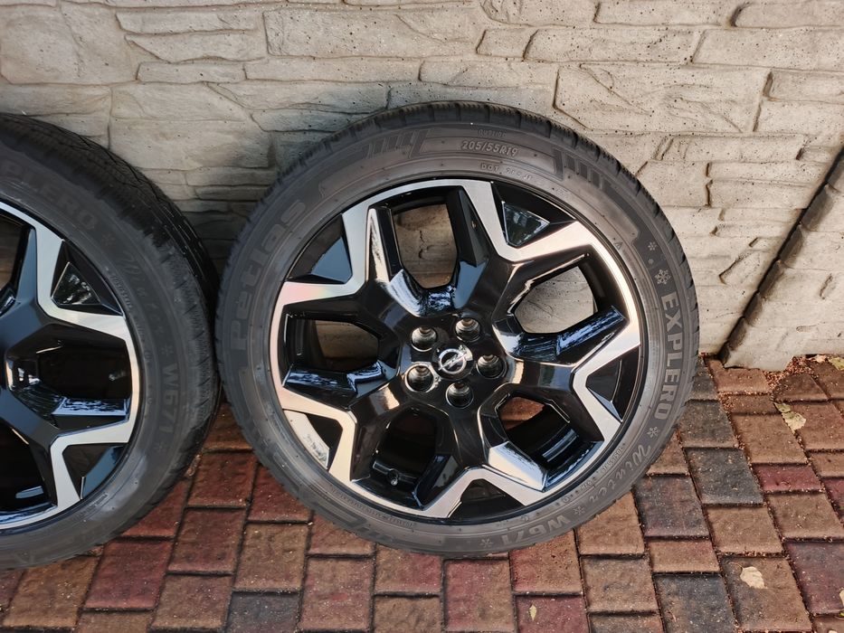 Koła felgi aluminiowe 19 5x108 z oponami zimowymi 205/55 19 Opel Peuge