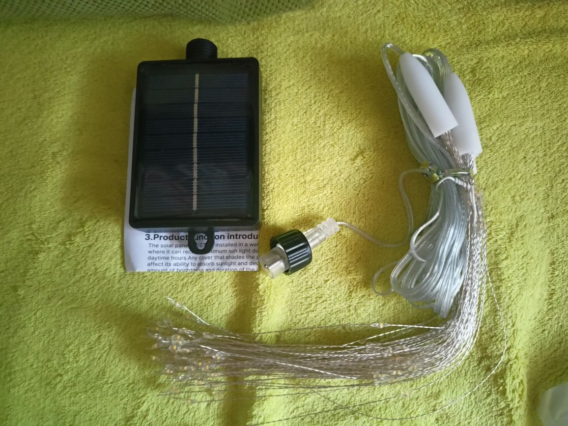 Lampki solarne wiszące fajerwerki