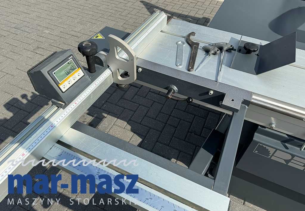 Piła formatowa REMA FX500 – 2osie automatyczny liniał wzdłużny pilarka