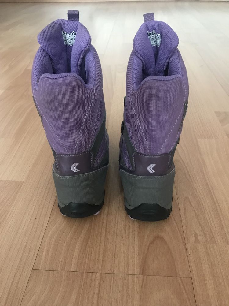 Buty zimowe 34 śniegowce wysokie 3 rzepy Geox
