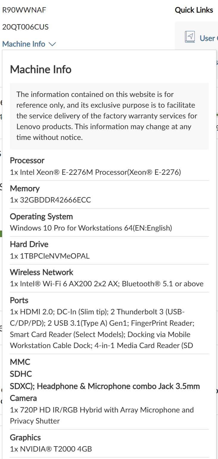 Lenovo Thinkpad P1 4k OLED TOUCH Xeon