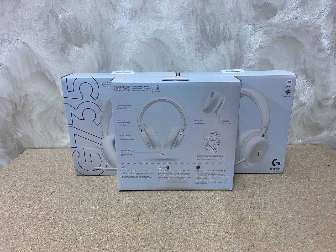 Навушники з мікрофоном Logitech G735 Off White (981-001083) Нові!