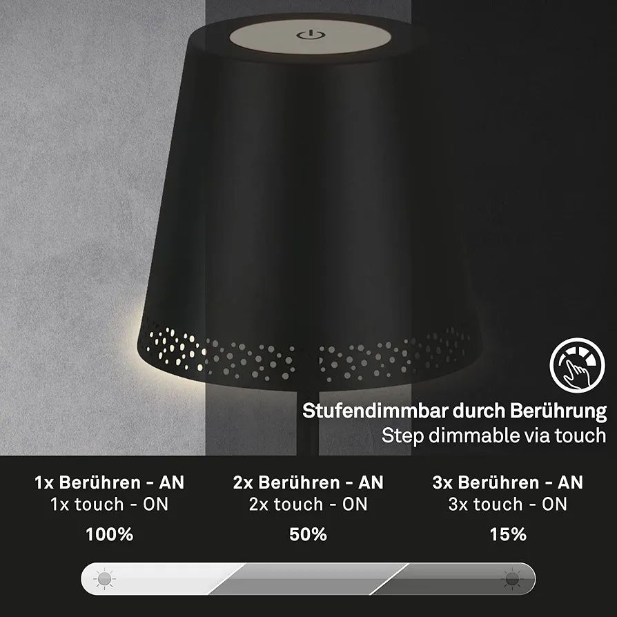 Lampa dotykowa podłogowa stołowa Led briloner