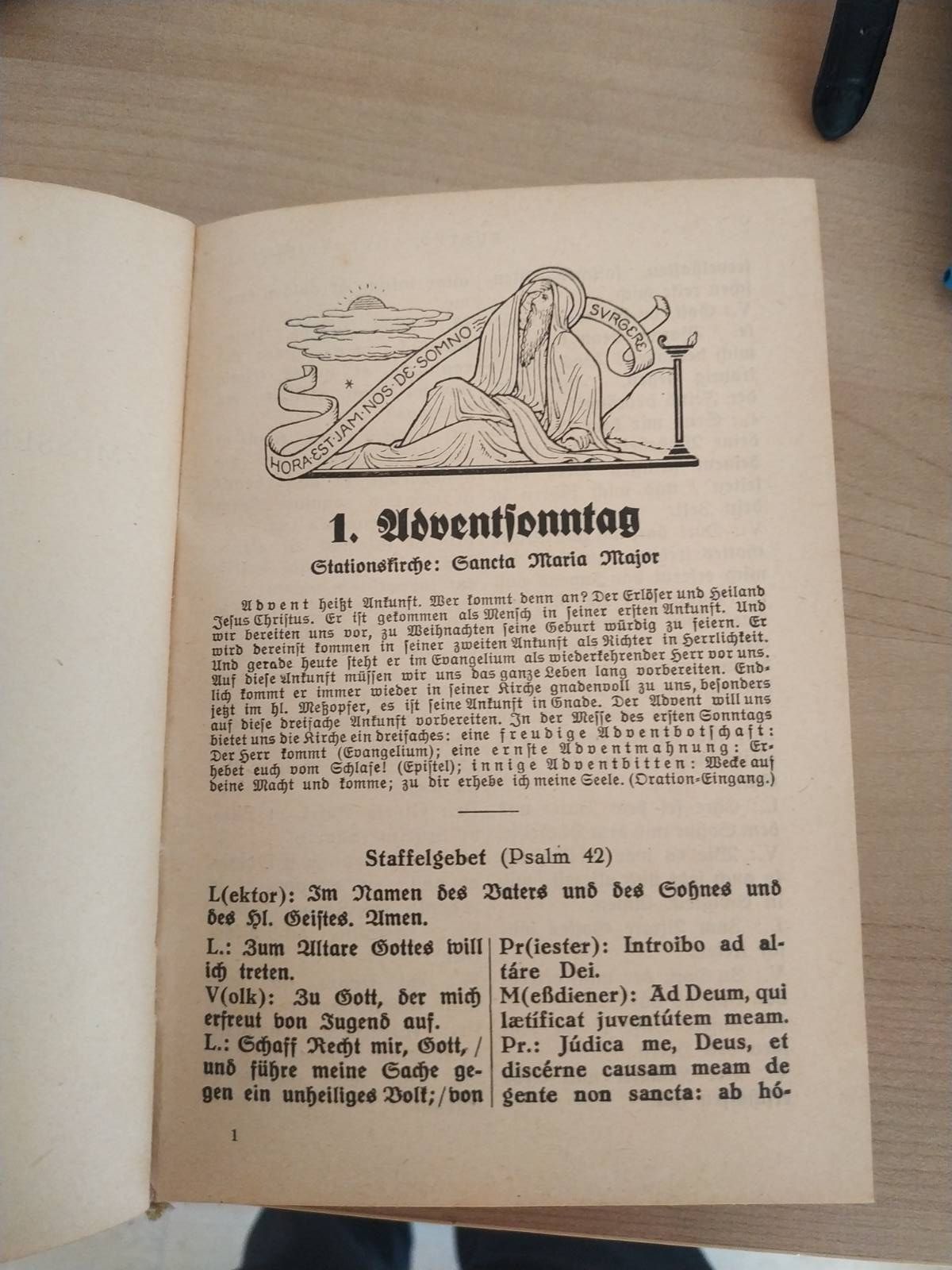 Stary mszalik katolicki z 1935 roku po niemiecku