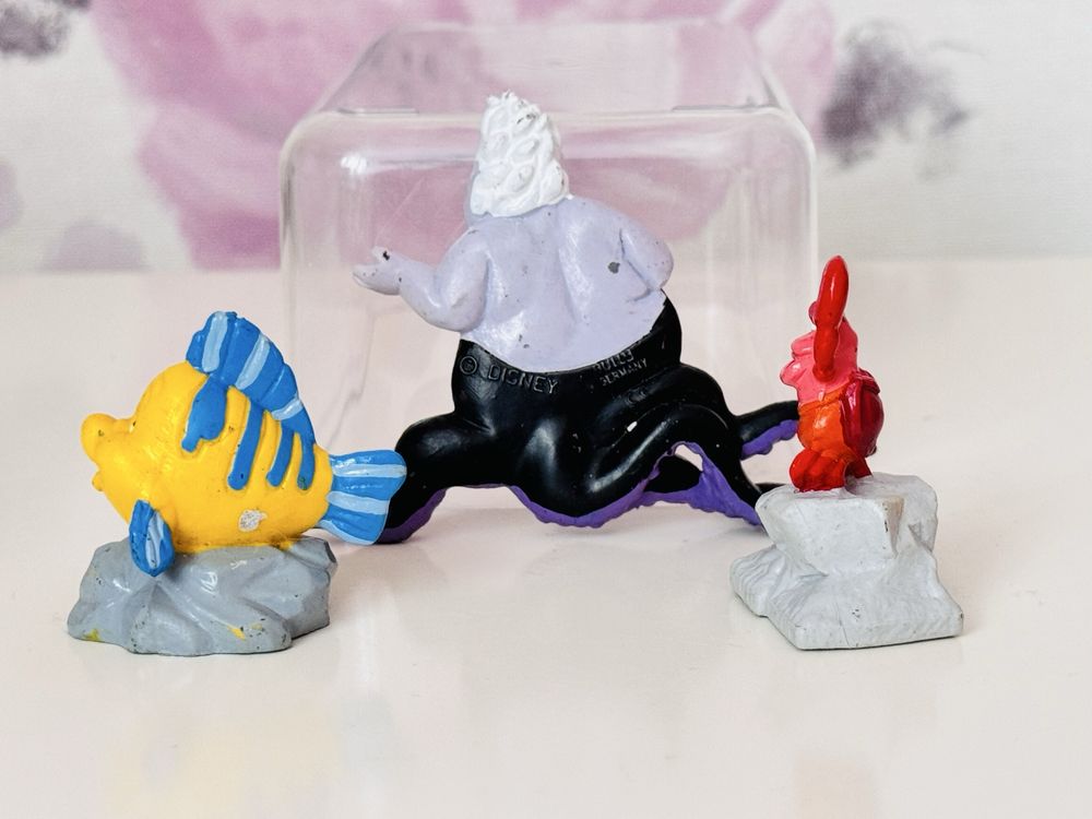 Figurka bajka Mała Syrenka, Urszula, krab Sebastian, Florek, Bullyland