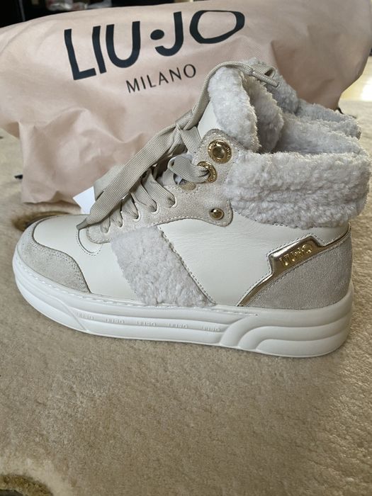 Кросівки,  ботинки ,хайтопи  зимові шкіра Liu jo оригінал