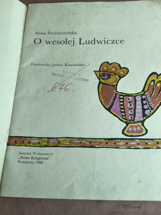 Książka O wesołej Ludwiczce ⁵⁸