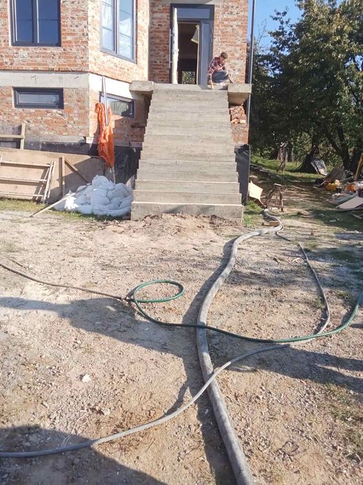 Сходи, стяжки, басейни, паркани, бетонні роботи