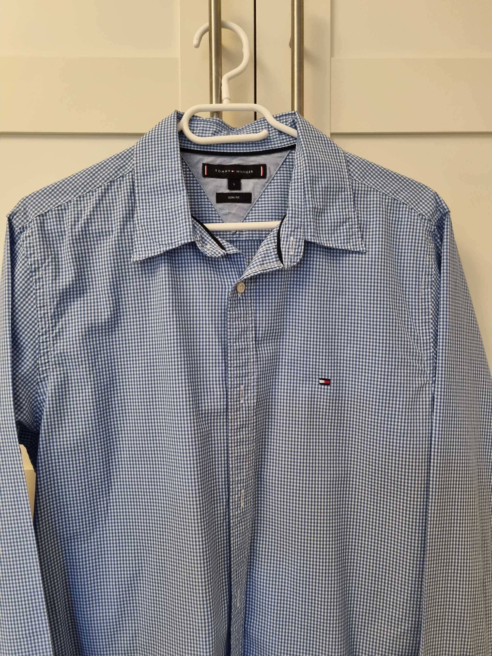 Koszula Tommy Hilfiger L slim fit jak nowa