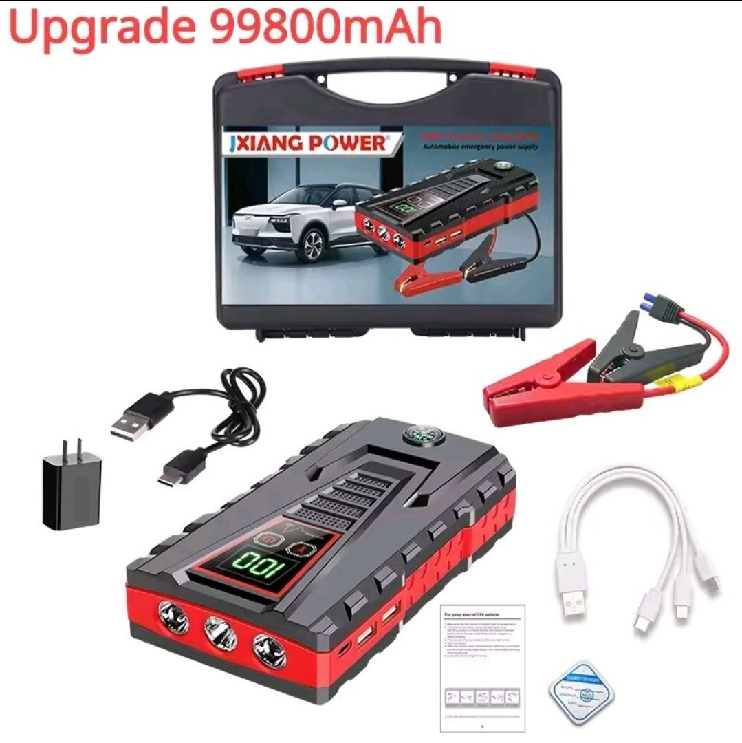 Boosters de Arranque c/ Função Powerbank e Mala de Transporte