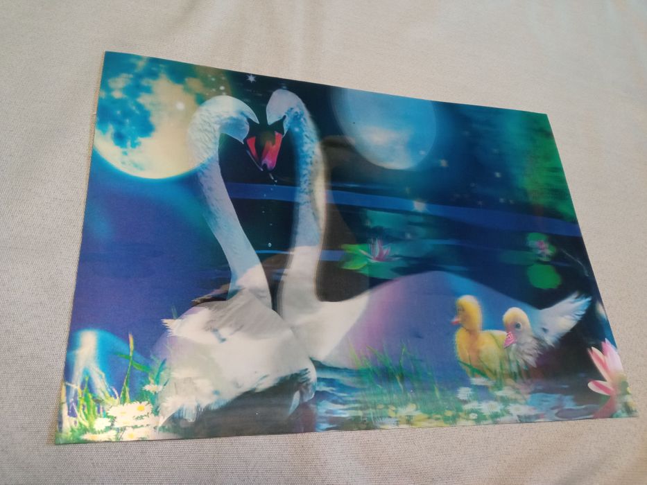 Obrazek 3D - ŁABĘDZIE