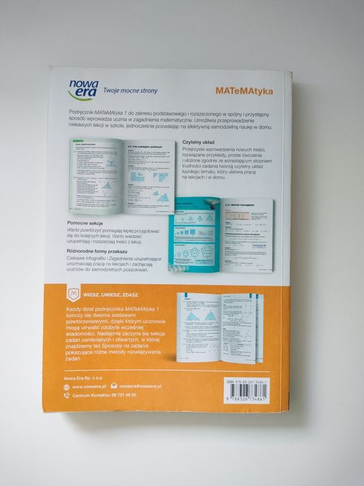 MATeMAtyka 1 zakres podstawowy i rozszerzony - podręcznik do klasy 1