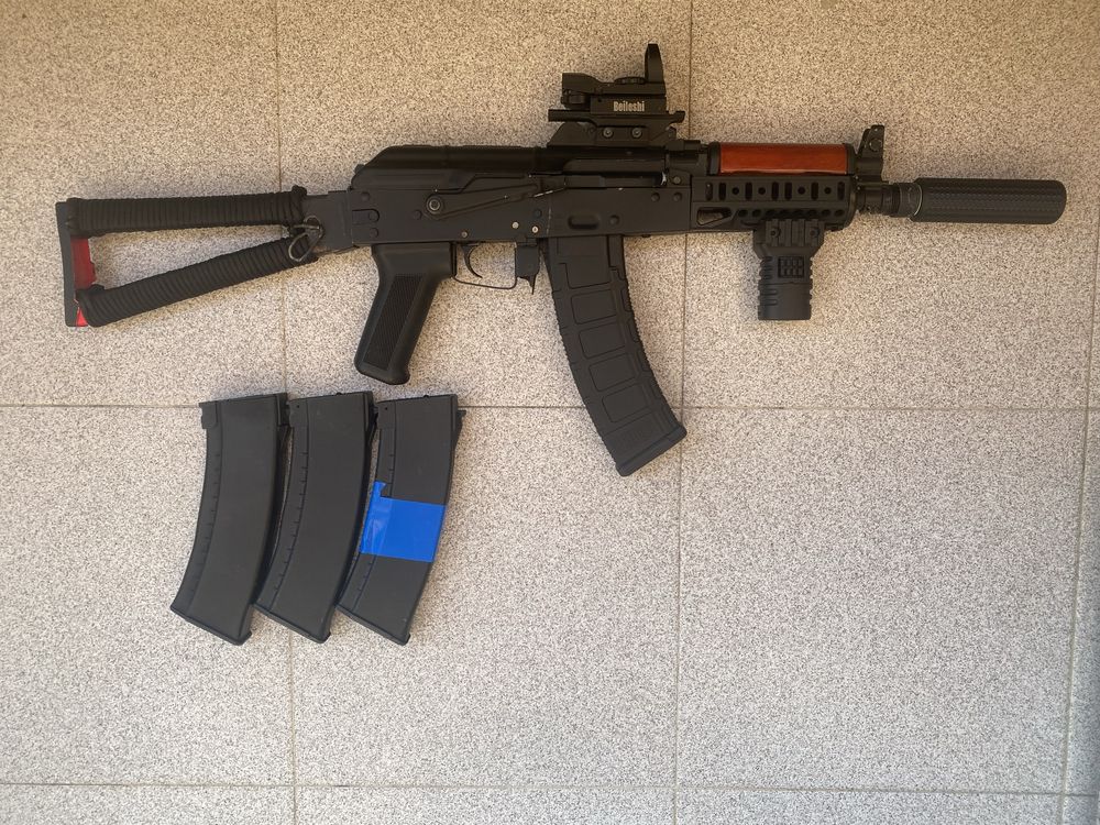 Airsoft Ak-47 u Metal/Madeira [Eletrica/AEG]