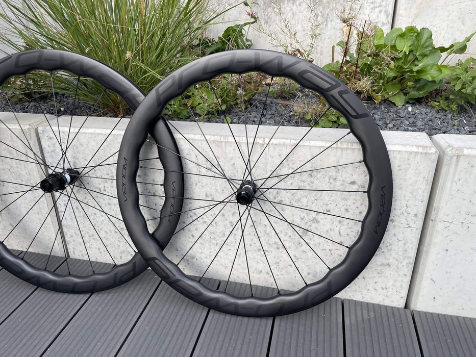 OUTLET! Koła karbonowe carbon szosowe PRO-WAY VENOM 50mm 1485g