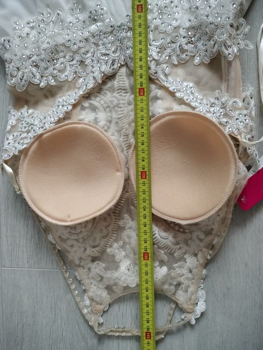 NOWA Sukienka elegancka biała długa