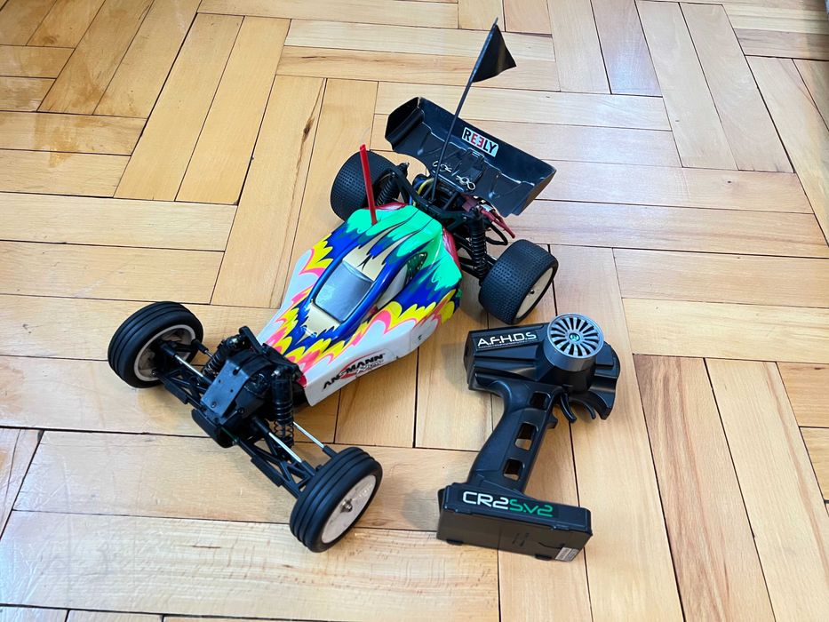 Model RC 1:10 Buggy 2WD Ansmann Mad Rat, Duży Zestaw !
