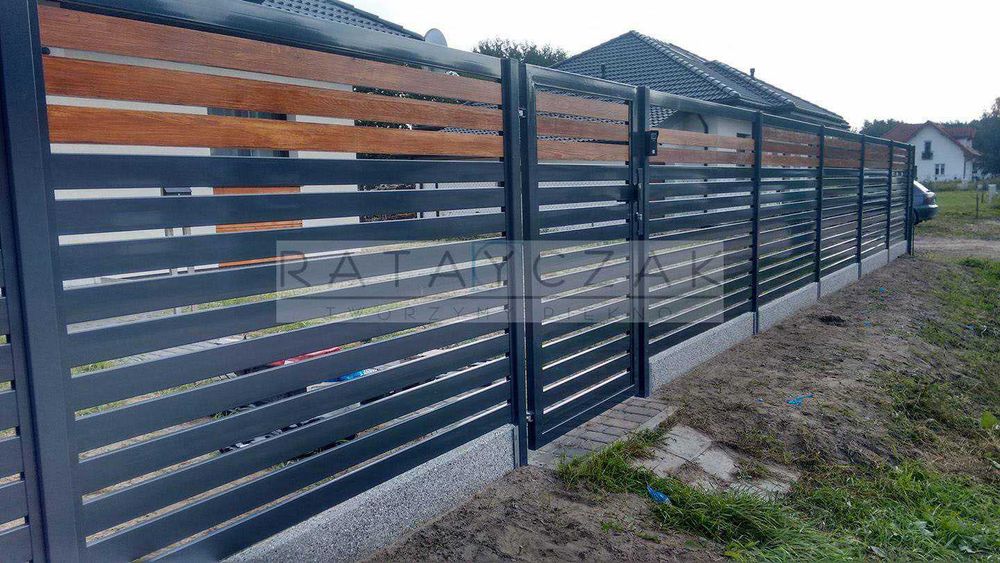 Brama przesuwna samonośna suwana ogrodzenie panelowa systemowa