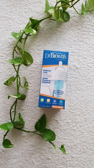 Dr Brown's antykolkowa butelka buteleczka 120ml smoczek 0m+ wolny śred