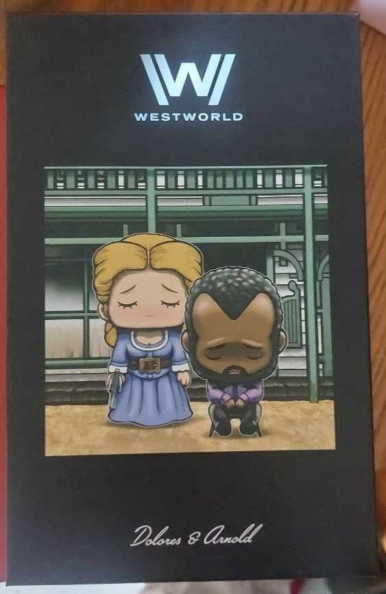 Viguras em Vinil Westworld - Dolores and Arnold - NOVO
